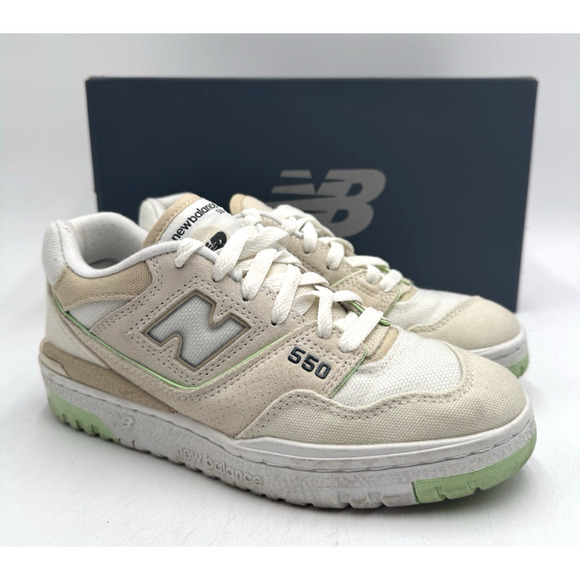 New Balance Shoes - New Balance 550 Women's USED Casual Shoe Beige US Size 6 Medium (BBW550FB)